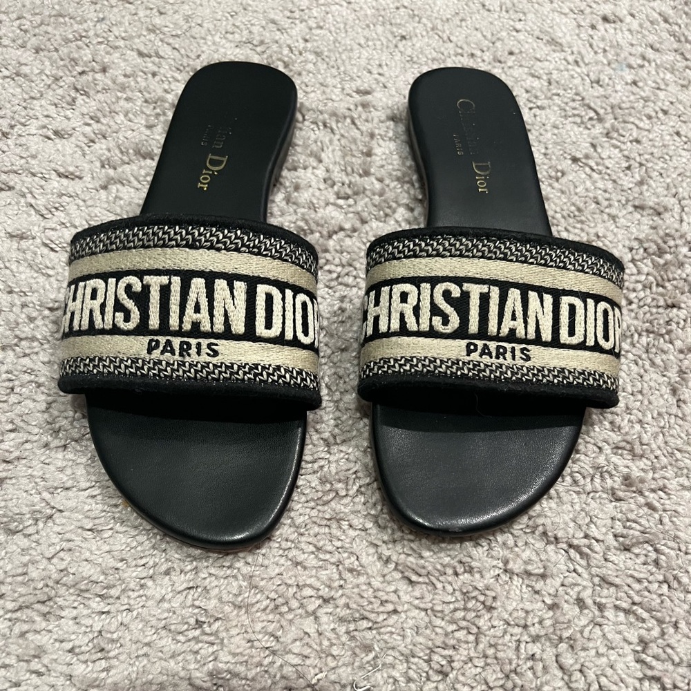 Dior Dway slide in black size 40